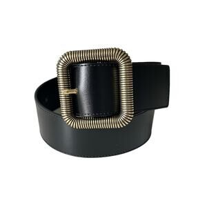 PennyBlack Women’s Size Medium Black 2in Width‎ Art Deck Belt
